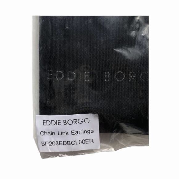 Eddie Borgo Timeless Supra Link Drop Earrings 12K Gold Plated NIP Elegant - Picture 12 of 16